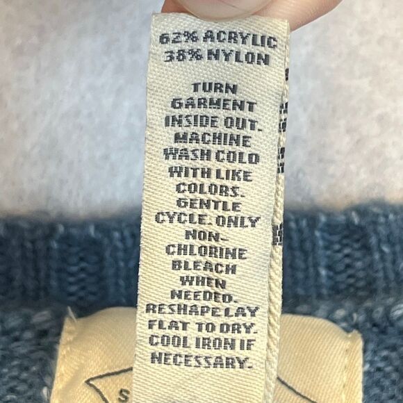 ST. JOHN’S BAY Women’s Pullover Sweater XL Denim Blue V Neck Long Sleeve NWT - Picture 9 of 15